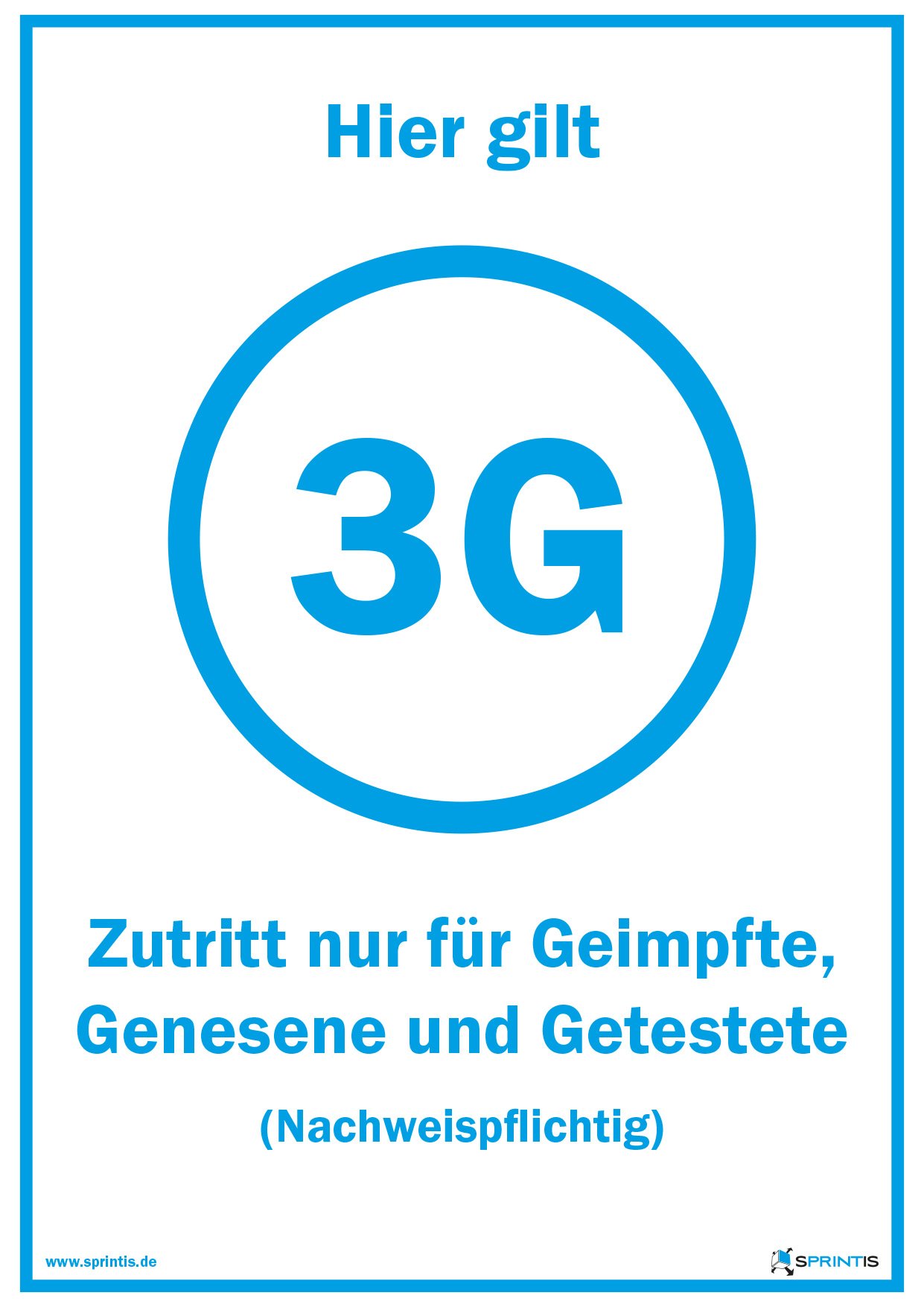 Plakat 3G in A5, A4