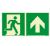 Fluchtwegschild geradeaus Icon
