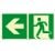 Fluchtwegschild links icon