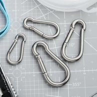 Edelstahl Karabiner
