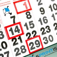 Datumsweiser für 3-Monats-Kalender