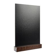 Tischaufsteller Kreidetafel schwarz|dunkelbraun  | A4 - 210 x 297 mm 