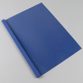Thermobindemappe A4, Leinenkarton, 60 Blatt, dunkelblau | 6 mm | 230 g/m²