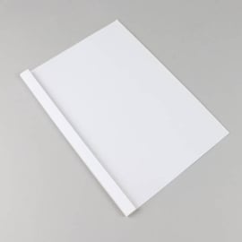 Thermobindemappe A4, Leinenkarton, 40 Blatt, weiß | 4 mm  | 250 g/m²