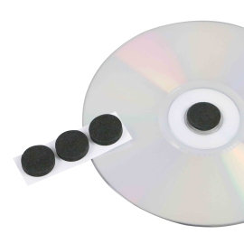 CD-Schaumstoffpunkte, schwarz 