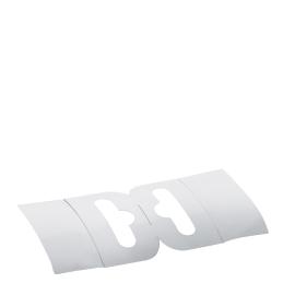 Eurolochaufhänger, 50 x 50 mm, flexibel, zwei Klebeflächen (Rolle mit 500 Stück) 