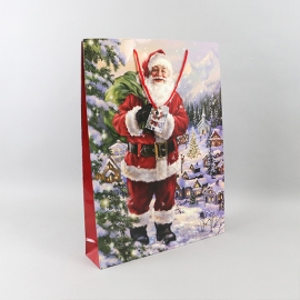 Geschenktasche Weihnachtsmann, 36 x 49 x 8,5 cm, bunt 