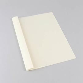 Ösenmappe A4, Leinenkarton, 35 Blatt, perlweiß | 3 mm