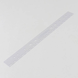Abheftstreifen für Plastikbinderücken A4, transparent 