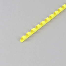 Plastikbinderücken A4, rund 6 mm | gelb