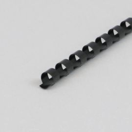 Plastikbinderücken A4, rund 8 mm | schwarz