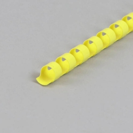 Plastikbinderücken A4, rund 8 mm | gelb