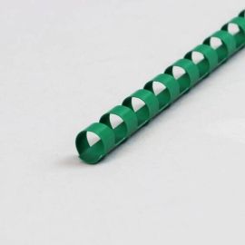 Plastikbinderücken A4, rund 10 mm | grün