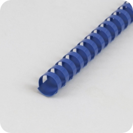 Plastikbinderücken A4, rund 19 mm | blau