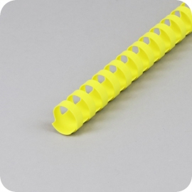Plastikbinderücken A4, rund 19 mm | gelb