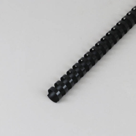 Plastikbinderücken A4, rund 22 mm | schwarz