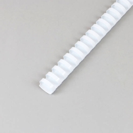 Plastikbinderücken A4, oval 25 mm | weiß