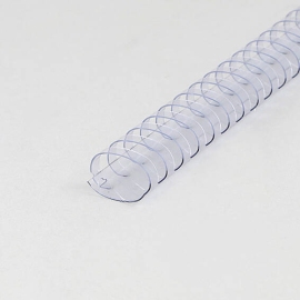 Plastikbinderücken A4, oval 32 mm | transparent