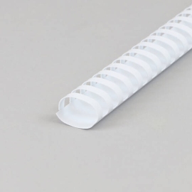 Plastikbinderücken A4, oval 32 mm | weiß