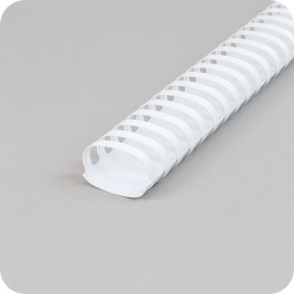 Plastikbinderücken A4, oval 45 mm | weiß