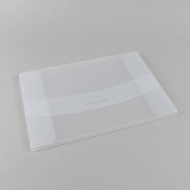 Dokumentenbox A4, Steckverschluss, 100 Blatt, PP-Folie, matt-transparent 