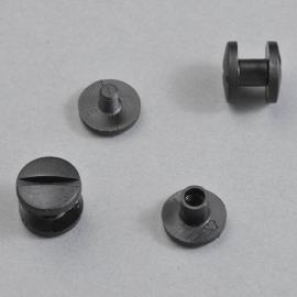 Kunststoffbuchschrauben, 5 mm | schwarz