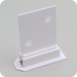 Regalbodenhalter für Wellpappe-Displays, 2-teilig, weiß 