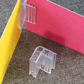 Verbindungselement L-Form, 25 mm, transparent 