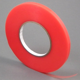 Doppelseitiges PET-Klebeband, sehr stark/sehr stark, rote Folienabdeckung 6 mm