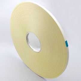Doppelseitiges PET-Klebeband, sehr stark/sehr stark, weiße Papierabdeckung 9 mm | 200 m