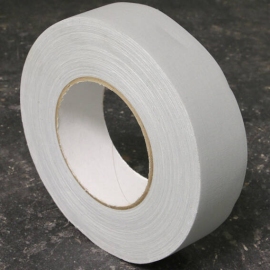 Gewebeband einseitig klebend, Fälzelband grau | 50 mm