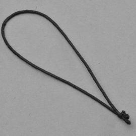 Fertigschleifen mit Einfachknoten 60 mm | schwarz