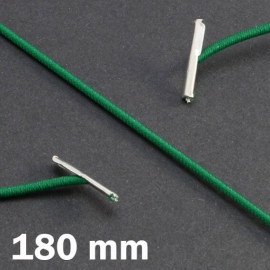 Gummizugschnüre 180 mm mit 2 Splinten, grün 