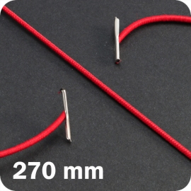 Gummizugschnüre 270 mm mit 2 Splinten, rot 