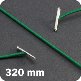 Gummizugschnüre 320 mm mit 2 Splinten, grün 