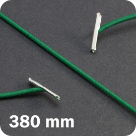 Gummizugschnüre 380 mm mit 2 Splinten, grün 
