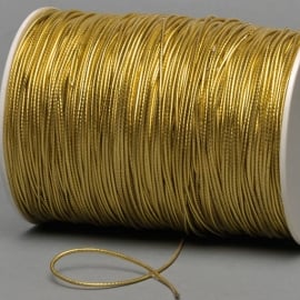 Gummizugschnüre auf Rolle, 2 mm, gold (Rolle mit 500 m) 