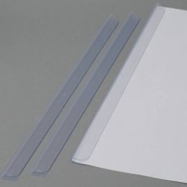 Klemmschienen DIN A4, transparent, 3-4 mm 