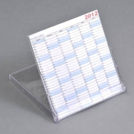 Kalenderbox, Disketten-Format, 96 x 98 x 9 mm, transparent 