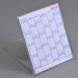 Kalenderbox, CD-Format, 125 x 142 x 9 mm, transparent 