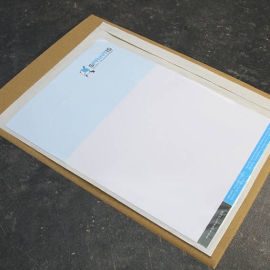 Lieferscheintaschen, unbedruckt, PE-Folie, transparent DIN A4 | Breitseite