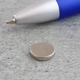 Scheibenmagnete aus Neodym, 10 mm x 2 mm, N45 