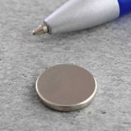 Scheibenmagnete aus Neodym, 15 mm x 2,5 mm, N35 