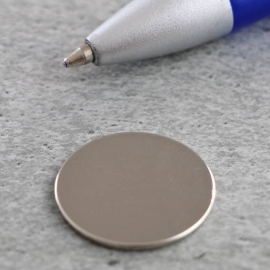 Scheibenmagnete aus Neodym, 20 mm x 3 mm, N35 