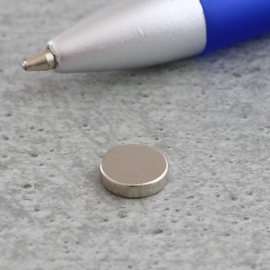 Scheibenmagnete aus Neodym, 8 mm x 2 mm, N35 