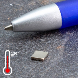 Quadermagnete aus Neodym, vernickelt 5 x 5 mm | 1 mm