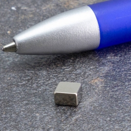 Quadermagnete aus Neodym, vernickelt 5 x 5 mm | 3 mm