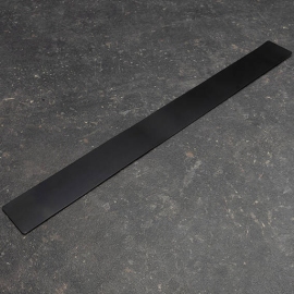 Stahlbandleiste mit PE-Schaum, selbstklebend, 50 x 500 mm, Stahl, schwarz 