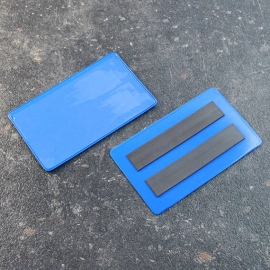 Etikettentaschen magnetisch 100 x 55/60 mm | mit 2 Magnetstreifen