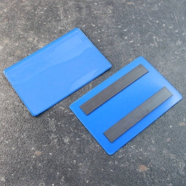 Etikettentaschen magnetisch 120 x 80 mm | mit 2 Magnetstreifen